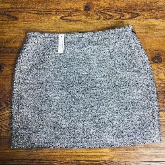 Broadway & Broome madewell metallic twill skirt NW - Picture 2 of 6